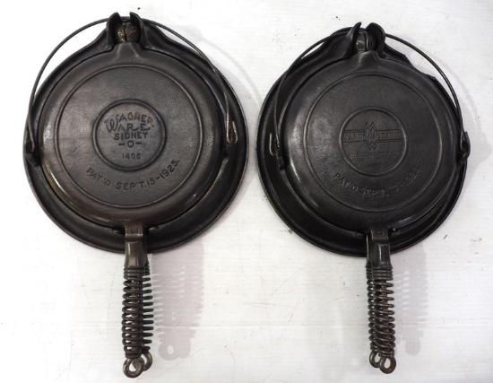 (2) Cast iron waffle irons