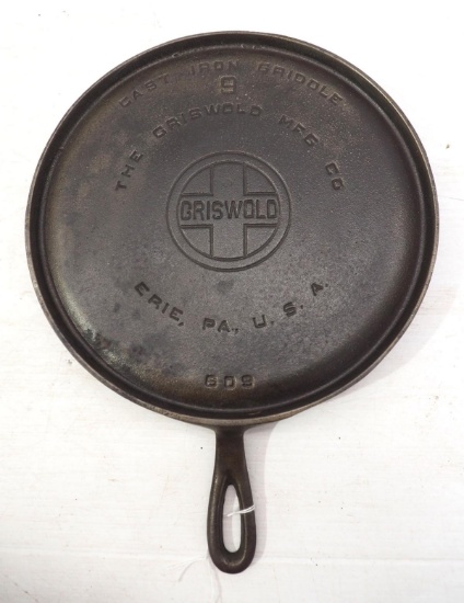 Griswold cast iron No.9 Griddle