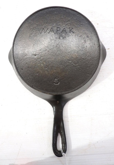 Wapak cast iron No.5 Skillet