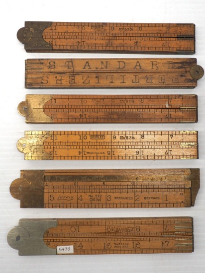 (6) Wooden Folding Rules