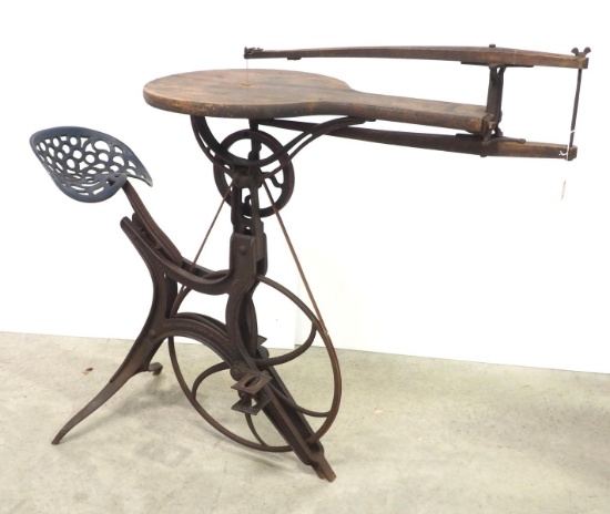 Barnes Co. foot-powered saw