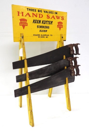 Keen Kutter Saws display rack