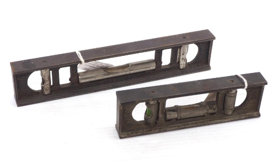 (2) Stanley Cast Iron Levels