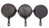 (3) Griswold No.6 Skillets