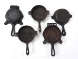 (5) Misc. cast iron Ash Trays