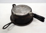 Stover No.8 aluminum waffle iron