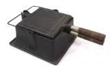Wagner cast iron square waffle iron