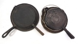 (2) Cast iron waffle irons