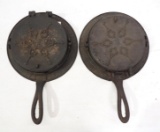 (2) Cast iron waffle irons