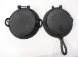 (2) Cast iron waffle irons