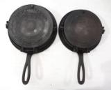 (2) Orr Painter & Co. waffle irons