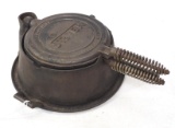 Stover cast iron waffle iron