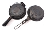 (2) Cast iron waffle irons
