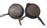 (2) Cast iron waffle irons