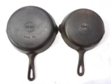 (2) Griswold cast iron skillets