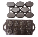 Griswold No.5 Pan & Christmas mold