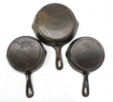 (3) Cast iron skillets