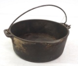 Cast iron flat bottom kettle marked