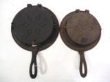 (2) Cast iron waffle irons
