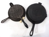 (2) Cast iron waffle irons