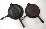 (2) Cast iron waffle irons