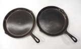 (2) Griswold No.109 Skillet Griddle