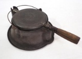 Wapak cast iron Waffle iron