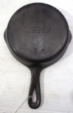 Wapak cast iron No.3 Skillet