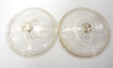 (2) Griswold glass Skillet Covers