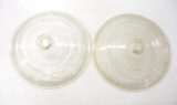 (2) Griswold glass Skillet Covers