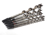 (6) Stanley Four Square Drill Bits