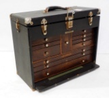 Machinist tool box with tools