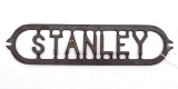 Stanley Name Plate