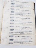 W.F. Barnes Check Book