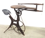 Barnes Co. foot-powered saw