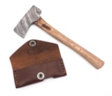 Marbles hatchet with leather sheath