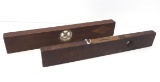 (2) Wooden Levels