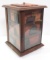 Cooks Leather Goods display cabinet