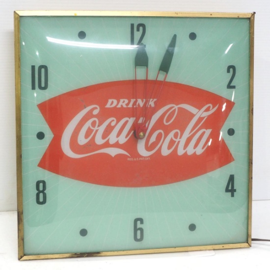 Lighted Coca Cola clock