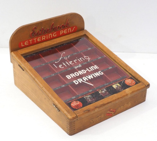 Esterbrook Lettering Pens countertop showcase