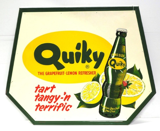 Quiky Lemon Refresher Tart Tangy 'n Terrific sign