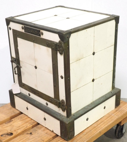 Porcelain & brass Wilke humidor