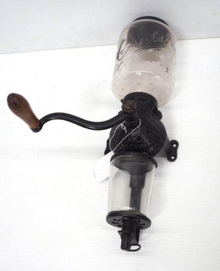 Arcade Crystal hand-crank coffee grinder
