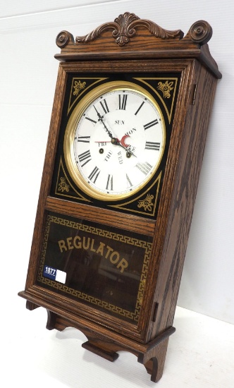 Regulator wall clock with key