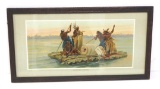 Chromolithograph Anheuser Busch print