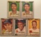 Five 1952 Topps cards #84-#108 – Various Players