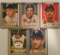 Five 1952 Topps cards - #87-#95 – Various Players