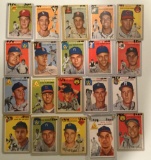 Twenty 1954 Topps cards - #159-#194 – Various Players