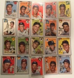 Twenty 1954 Topps cards - #61-#110 – Various Players
