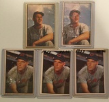 Five 1953 Bowman cards - #23 – Various Players